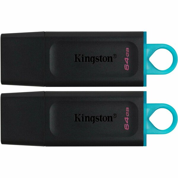 Kingston 64GB USB3.2 G1 DTE Blk Teal DTX64GB2P